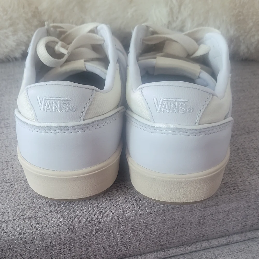 Vans Classic White and Cream Sneakers - Picture 3 of 5